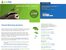 Tablet Screenshot of peebo.com.au